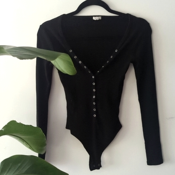 Garage Tops - Button-Up Long Sleeve bodysuit
